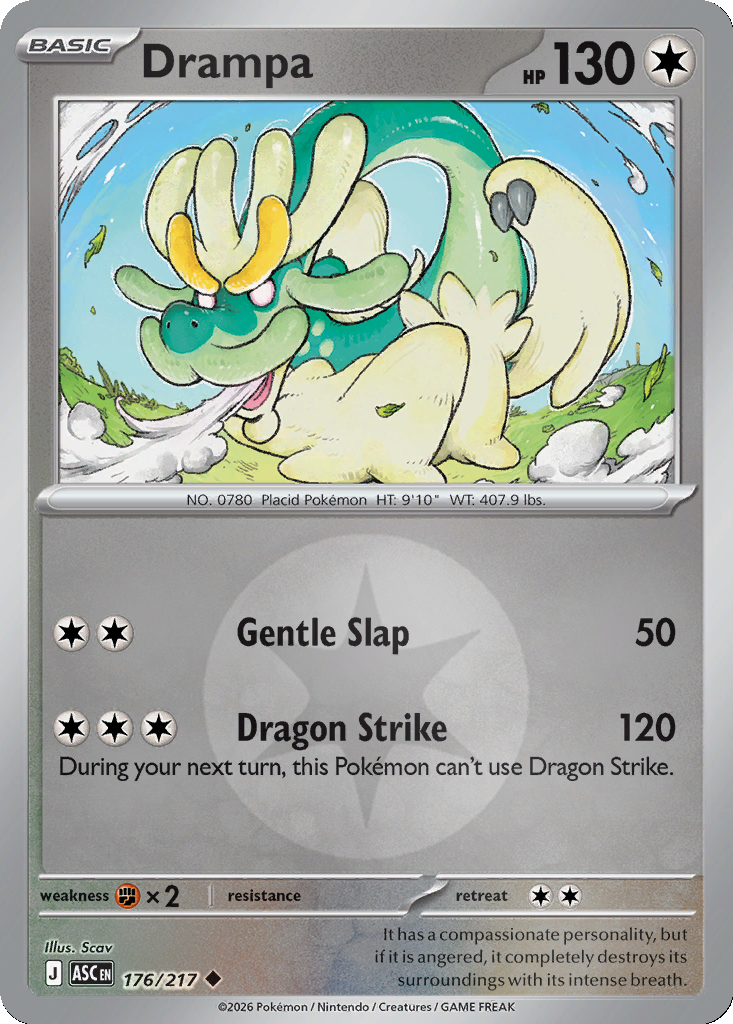 Drampa - 176/217 - Reverse Holo