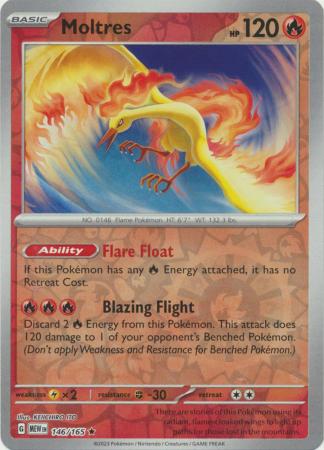 Moltres - 146/165 - Reverse