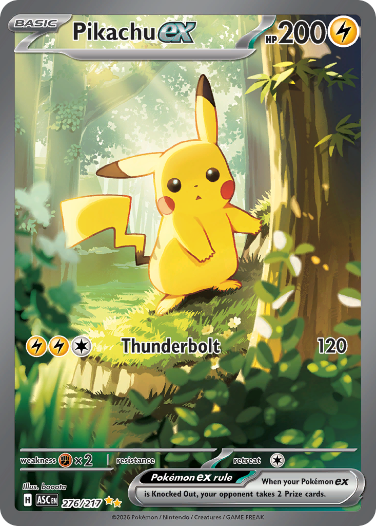 Pikachu ex - 276/217 - Holo