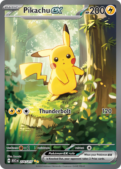 Pikachu ex - 276/217 - Holo