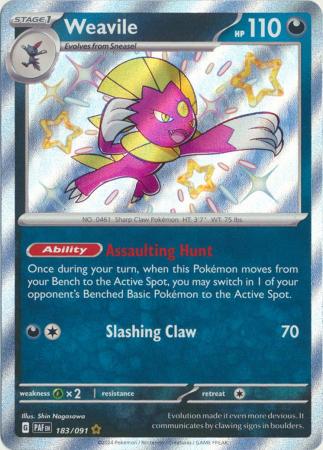 Weavile Shiny Rare - 183/091