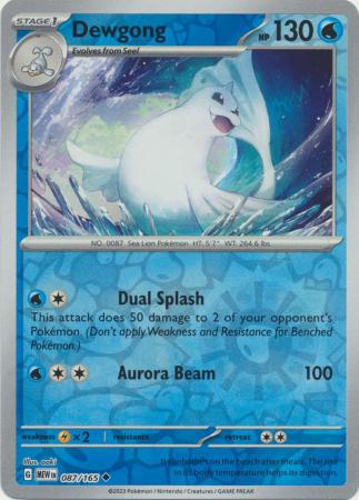Dewgong - 87/165 - Reverse