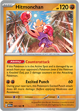 Hitmonchan - 107/165 - Normaal