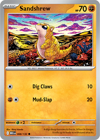 Sandshrew - 68/132 - Normal