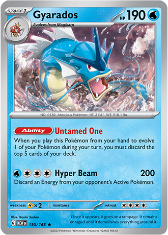 Gyarados - 130/165 - Holo