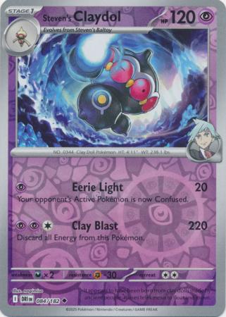 Steven's Claydol - 84/182 - Reverse