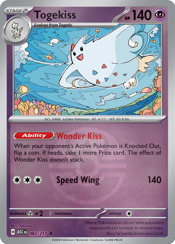 Togekiss - 82/217 - Love Ball Holo