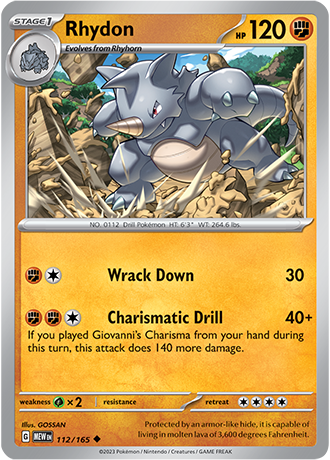Rhydon - 112/165 - Normaal