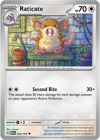Raticate - 20/165 - Normaal