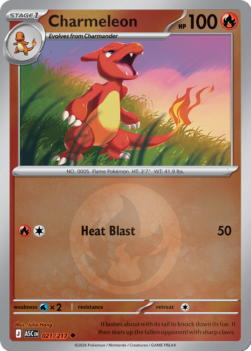 Charmeleon - 21/217 - Reverse Holo