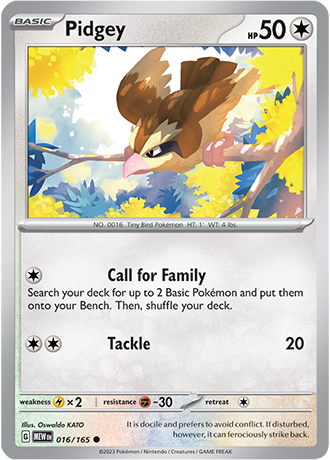 Pidgey - 16/165 - Normal