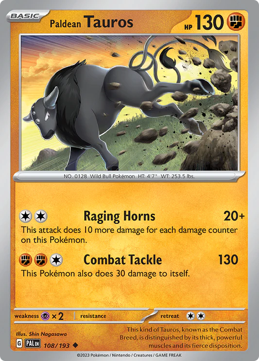 Paldean Tauros - 108/193 - Normaal