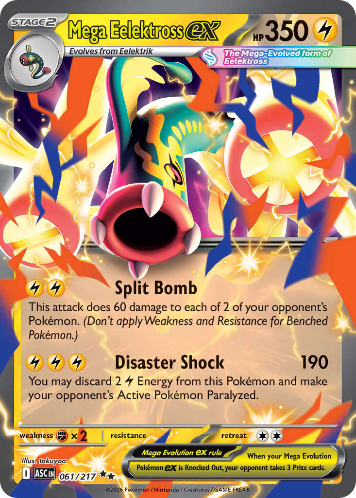 Mega Eelektross ex - 61/217 - Holo