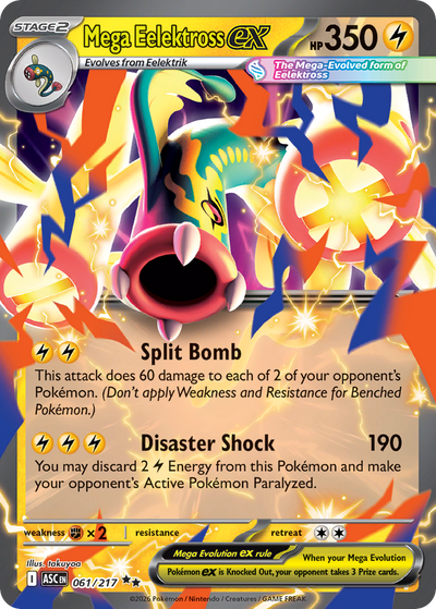 Mega Eelektross ex - 61/217 - Holo