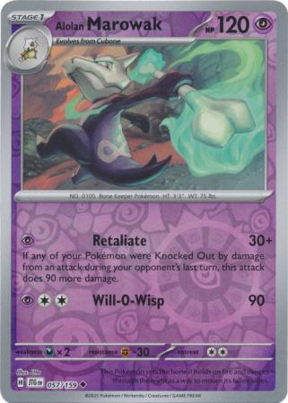 Alolan Marowak - 57/159 - Reverse