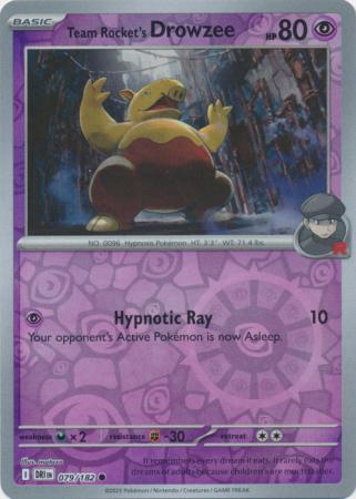 Team Rocket's Drowzee - 79/182 - Reverse