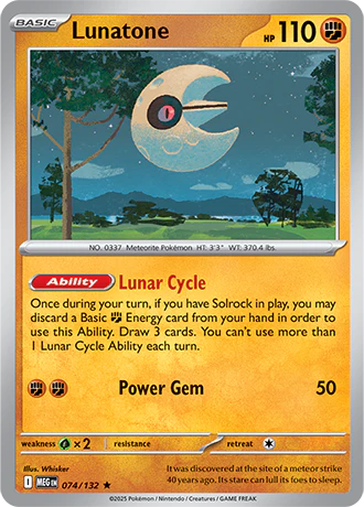 Lunatone - 74/132 - Holo