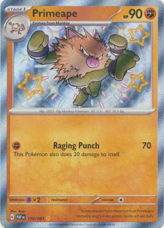 Primeape Shiny Rare - 170/091