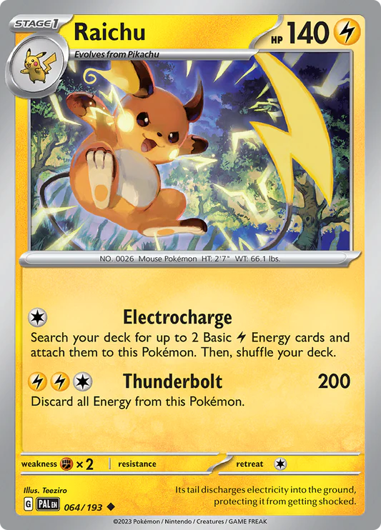 Raichu - 64/193 - Normal