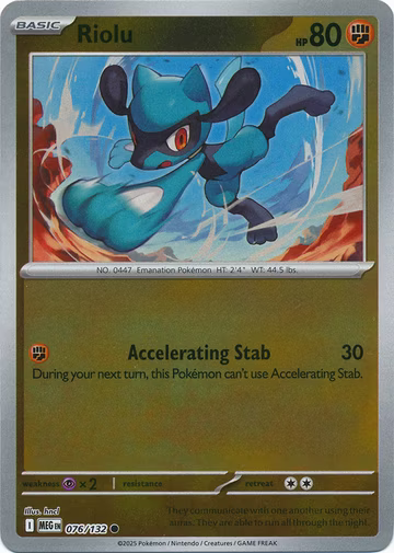 Riolu - 76/132 - Reverse