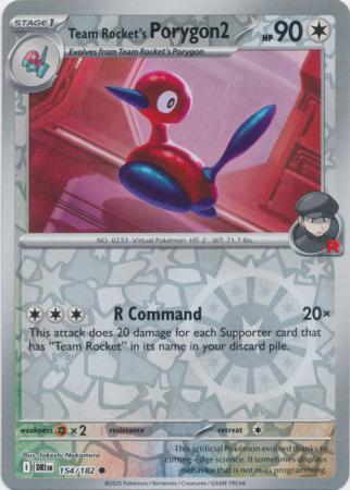 Team Rocket's Porygon2 - 154/182 - Reverse