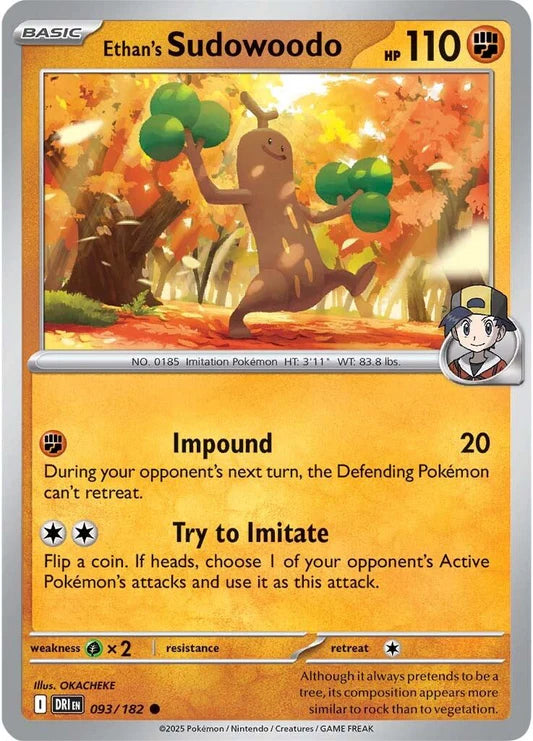 Ethan's Sudowoodo - 93/182 - Normaal