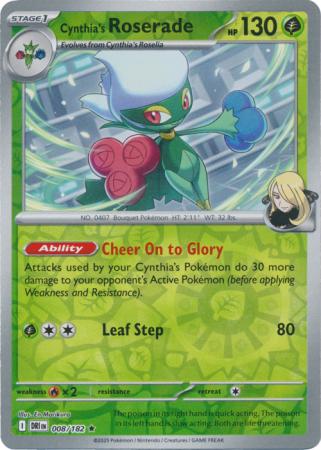 Cynthia's Roserade - 8/182 - Reverse