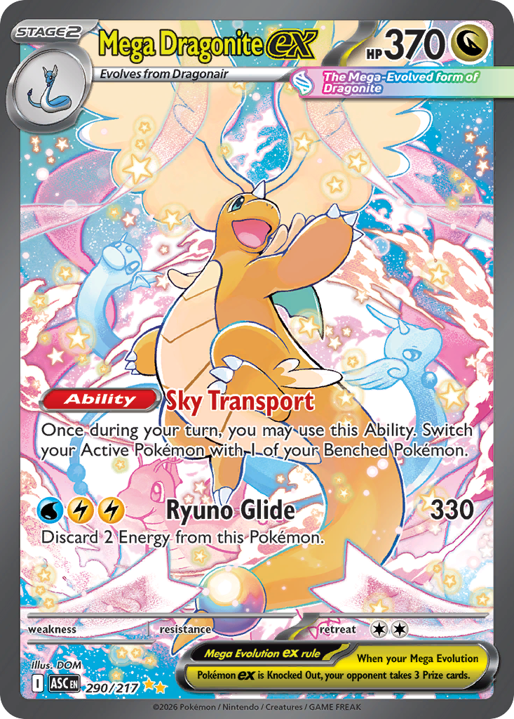 Mega Dragonite ex - 290/217 - Holo