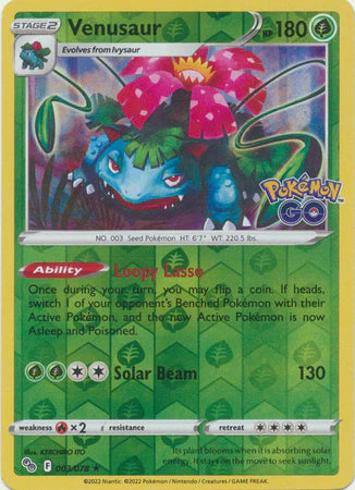 Venusaur - 3/78 - Reverse