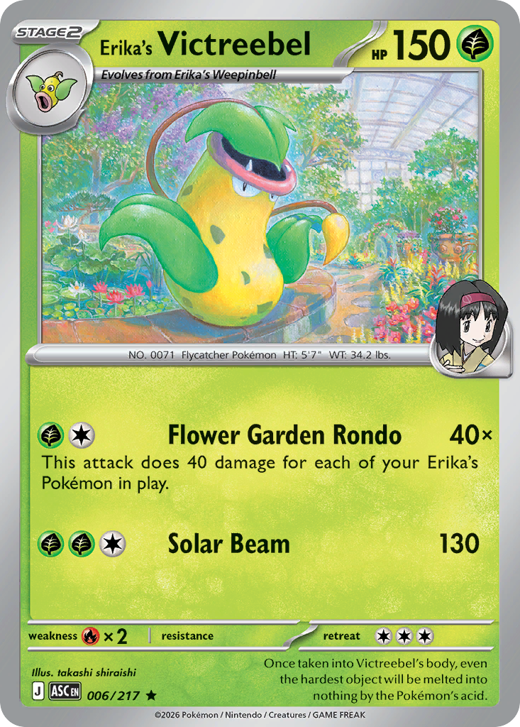 Erika's Victreebel - 6/217 - Holo