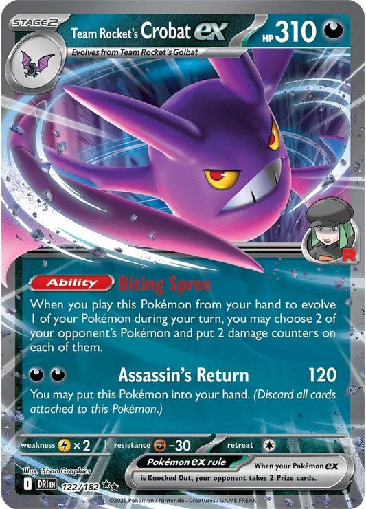 Team Rocket’s Crobat ex - 122/182