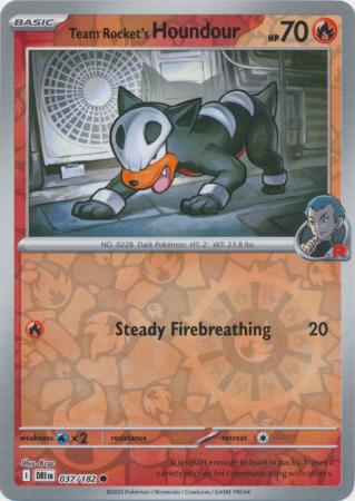 Team Rocket's Houndour - 37/182 - Reverse