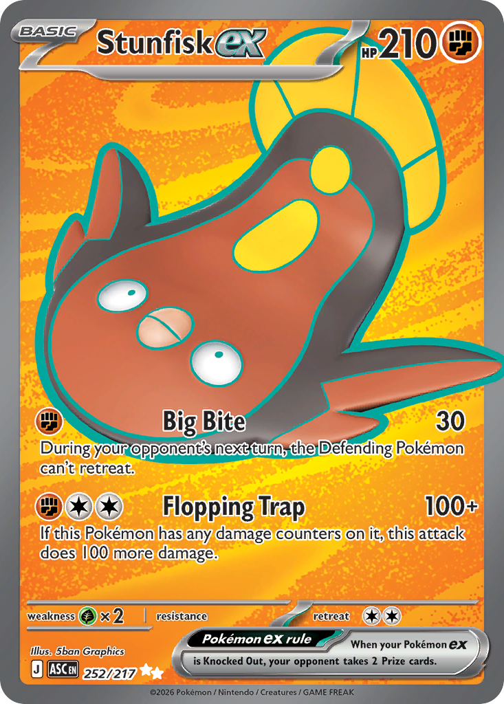 Stunfisk ex - 252/217 - Holo