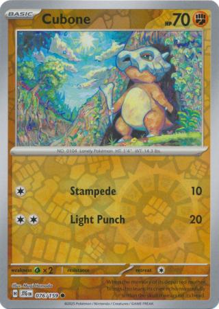 Cubone - 76/159 - Reverse
