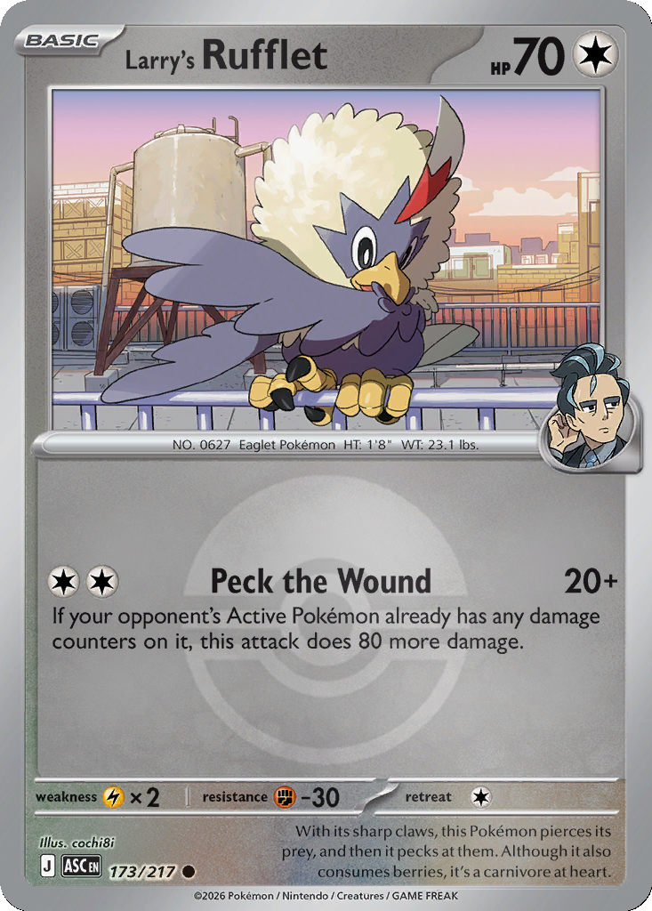 Larry's Rufflet - 173/217 - Poké Ball Holo