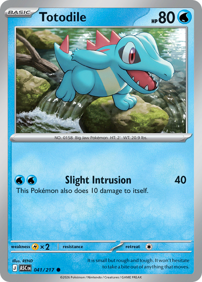 Totodile - 41/217 - Cosmos Holo