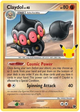 Claydol holo - 15/106