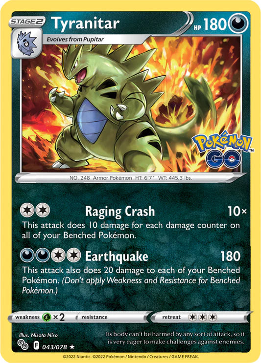 Tyranitar - 43/78 - Holo
