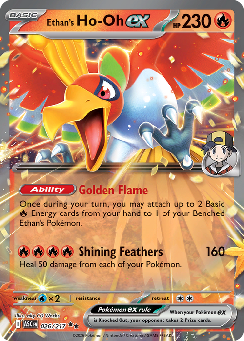 Ethan's Ho-Oh ex - 26/217 - Holo