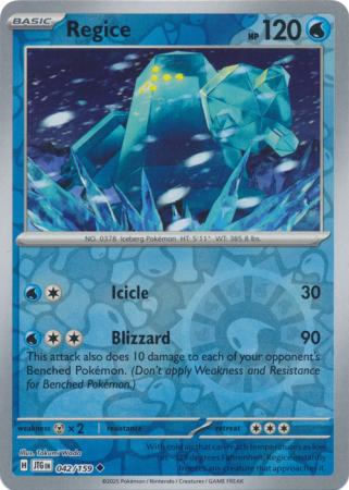 Regice - 42/159 - Reverse