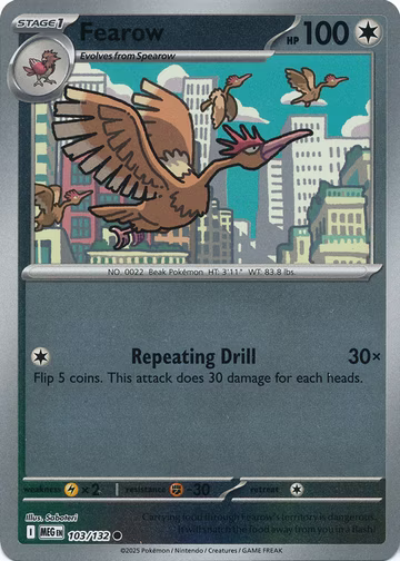 Fearow - 103/132 - Reverse