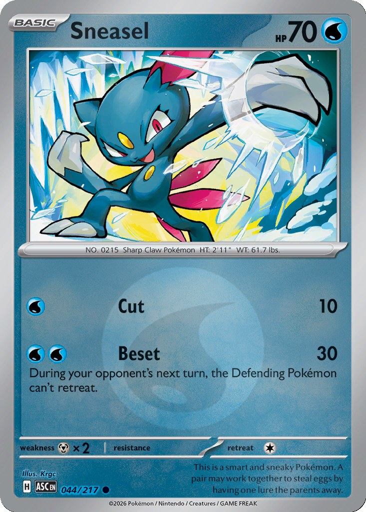 Sneasel - 44/217 - Reverse Holo