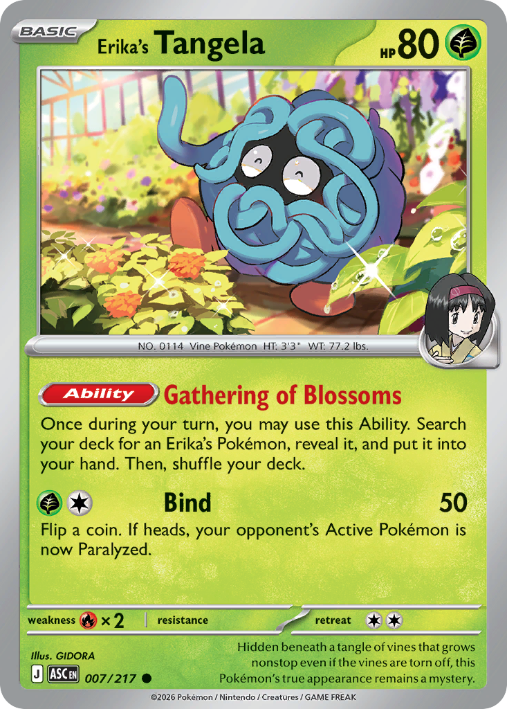 Erika's Tangela - 7/217 - Cosmos Holo