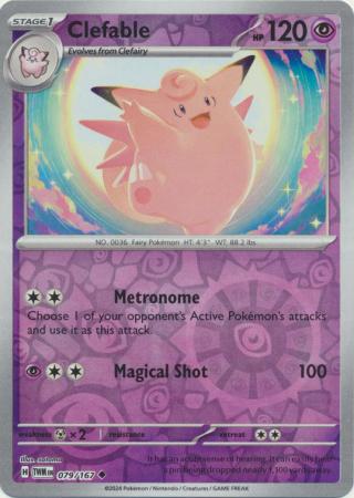 Clefable - 79/167 - Reverse