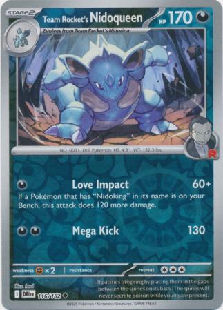 Team Rocket's Nidoqueen - 116/182 - Reverse