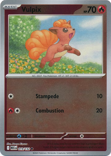 Vulpix - 19/132 - Reverse