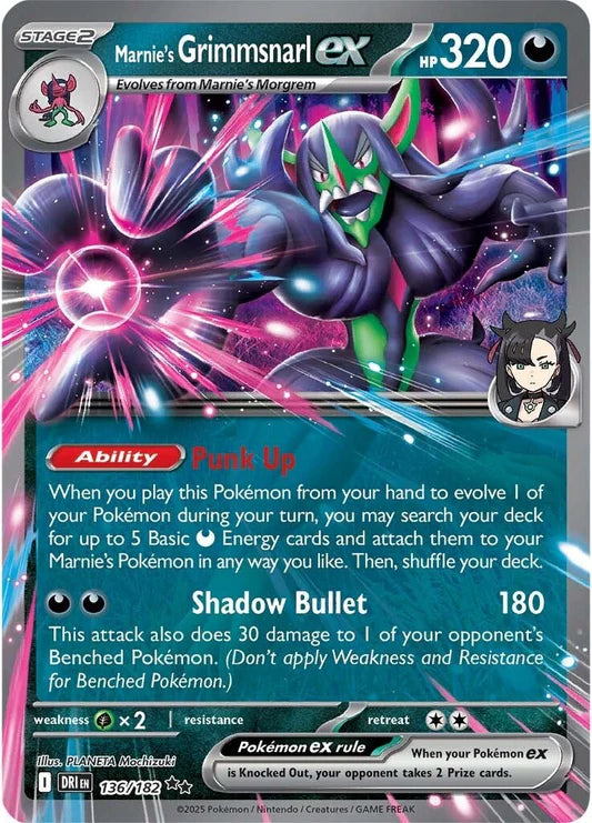 Marnie's Grimmsnarl ex - 136/182