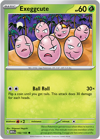 Exeggcute normaal 102/165