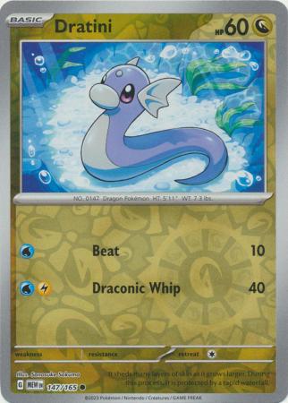 Dratini - 147/165 - Reverse