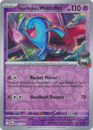 Team Rocket's Wobbuffet - 82/182 - Reverse